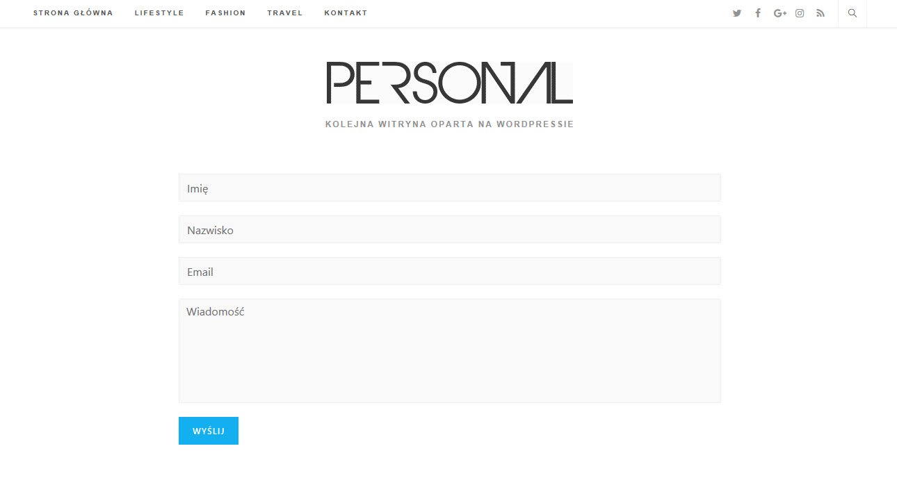 Formularz kontaktowy WPForms dla WordPress