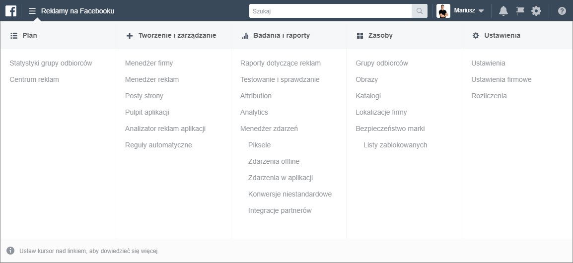Reklama na Facebooku za pomocą Facebook Business Manager