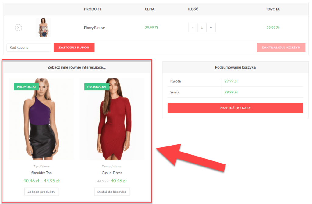 Co to jest Cross-Sell w WooCommerce, czyli gdzie są wyświetlane produkty sugerowane (powiązane) w WooCommerce