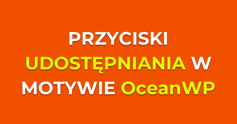 jak wyłączyć przyciski udostępniania na stronie produktu w motywie oceanwp